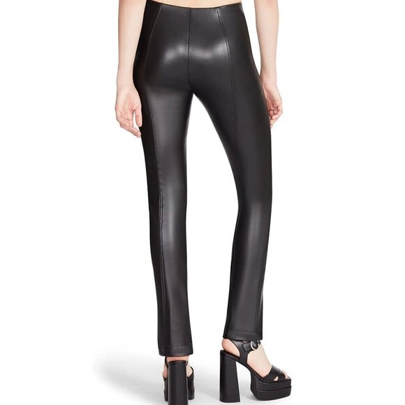Steve Madden Anastasia Leggings in Black XSmall Womens Vegan Faux Leather Pants - Picture 10 of 11